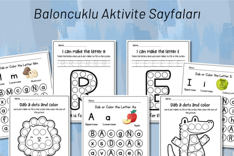 Okul Öncesi ve Anaokulu İngilizce Eğitim Seti +600 Sayfa Kapsamlı Dil Öğrenme Çalışma Seti (Çıktı alınabilir dosya içeriği)